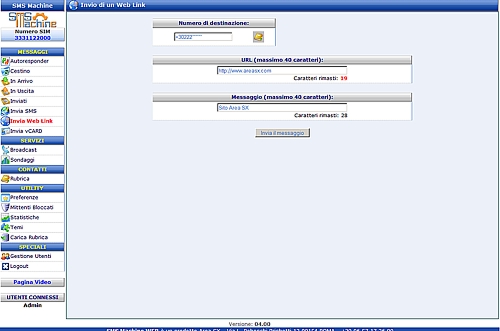 L'invio di un link Web