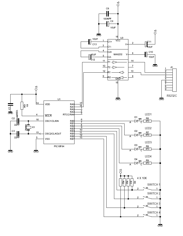 Schema convertitore rs232 usb