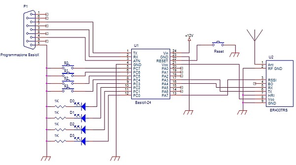 Schema elettrico xor