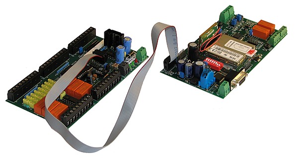 SX-PY board connected to SX16B board